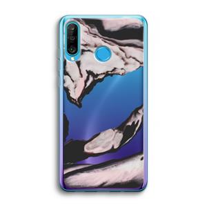 CaseCompany Roze stroom: Huawei P30 Lite Transparant Hoesje