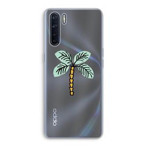 CaseCompany Palmboom: Oppo A91 Transparant Hoesje