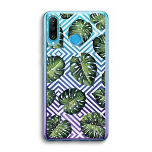 CaseCompany Geometrische jungle: Huawei P30 Lite Transparant Hoesje