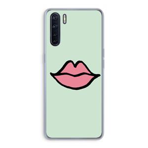 CaseCompany Kusje: Oppo A91 Transparant Hoesje