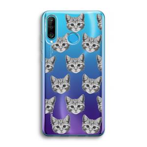 CaseCompany Kitten: Huawei P30 Lite Transparant Hoesje