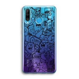 CaseCompany Vexx Black City : Huawei P30 Lite Transparant Hoesje