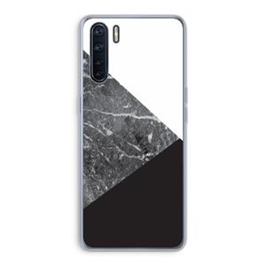 CaseCompany Combinatie marmer: Oppo A91 Transparant Hoesje