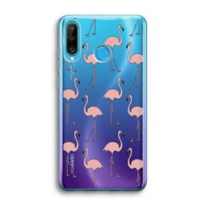 CaseCompany Anything Flamingoes: Huawei P30 Lite Transparant Hoesje