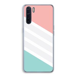 CaseCompany Strepen pastel: Oppo A91 Transparant Hoesje