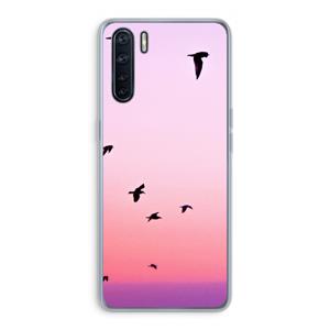 CaseCompany Fly away: Oppo A91 Transparant Hoesje