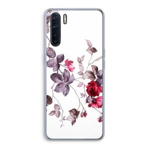 CaseCompany Mooie bloemen: Oppo A91 Transparant Hoesje