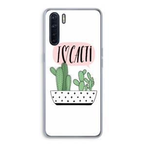 CaseCompany I love cacti: Oppo A91 Transparant Hoesje