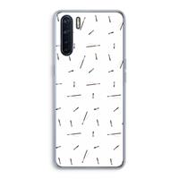 CaseCompany Hipster stripes: Oppo A91 Transparant Hoesje