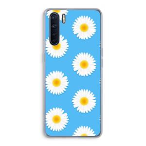 CaseCompany Margrietjes: Oppo A91 Transparant Hoesje