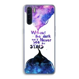 CaseCompany Stars quote: Oppo A91 Transparant Hoesje