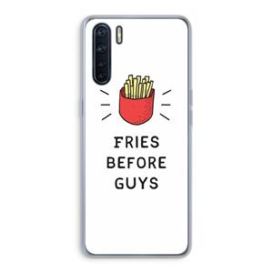 CaseCompany Fries before guys: Oppo A91 Transparant Hoesje