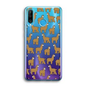 CaseCompany Alpacas: Huawei P30 Lite Transparant Hoesje