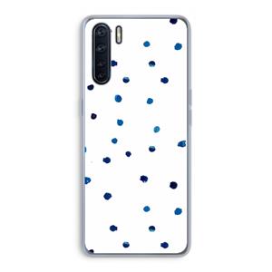 CaseCompany Blauwe stippen: Oppo A91 Transparant Hoesje