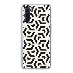 CaseCompany Crazy pattern: Oppo A91 Transparant Hoesje