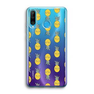 CaseCompany Ananas: Huawei P30 Lite Transparant Hoesje