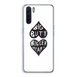 CaseCompany Big butt bigger heart: Oppo A91 Transparant Hoesje