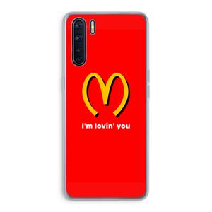 CaseCompany I'm lovin' you: Oppo A91 Transparant Hoesje