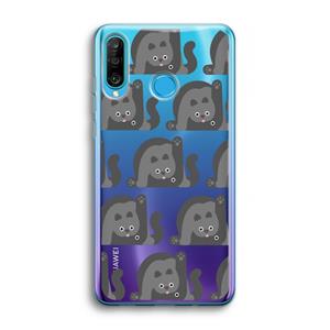 CaseCompany Cats: Huawei P30 Lite Transparant Hoesje