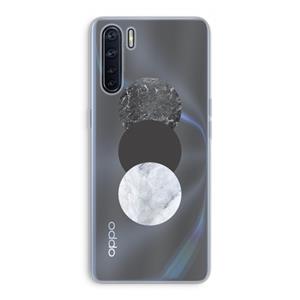 CaseCompany Marmeren cirkels: Oppo A91 Transparant Hoesje