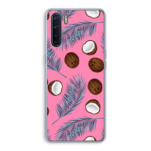 CaseCompany Kokosnoot roze: Oppo A91 Transparant Hoesje