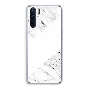CaseCompany Biggest stripe: Oppo A91 Transparant Hoesje