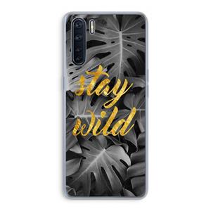 CaseCompany Stay wild: Oppo A91 Transparant Hoesje
