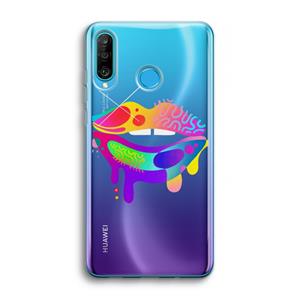 CaseCompany Lip Palette: Huawei P30 Lite Transparant Hoesje