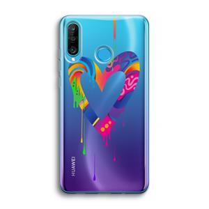CaseCompany Melts My Heart: Huawei P30 Lite Transparant Hoesje