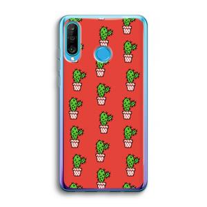CaseCompany Mini cactus: Huawei P30 Lite Transparant Hoesje