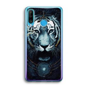 CaseCompany Darkness Tiger: Huawei P30 Lite Transparant Hoesje