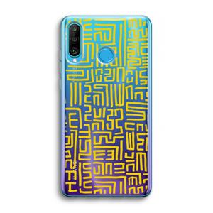 CaseCompany Majorelle Blue Print: Huawei P30 Lite Transparant Hoesje