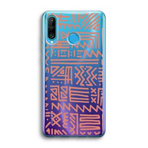 CaseCompany Marrakech Pink: Huawei P30 Lite Transparant Hoesje