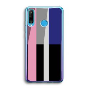 CaseCompany Gestalte 4: Huawei P30 Lite Transparant Hoesje