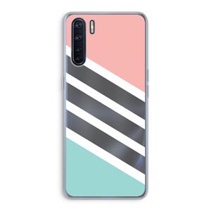 CaseCompany Strepen pastel: Oppo A91 Transparant Hoesje