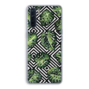 CaseCompany Geometrische jungle: Oppo A91 Transparant Hoesje