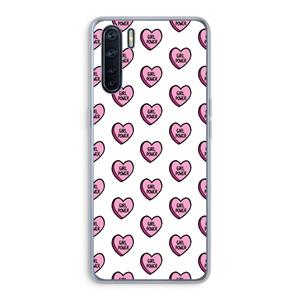 CaseCompany GIRL POWER: Oppo A91 Transparant Hoesje