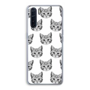 CaseCompany Kitten: Oppo A91 Transparant Hoesje