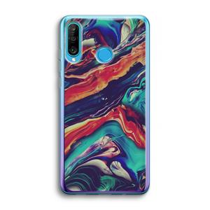 CaseCompany Chameleon Sun: Huawei P30 Lite Transparant Hoesje