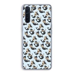 CaseCompany Zeemeermin: Oppo A91 Transparant Hoesje