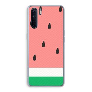 CaseCompany Watermeloen: Oppo A91 Transparant Hoesje