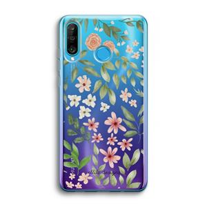 CaseCompany Botanical sweet flower heaven: Huawei P30 Lite Transparant Hoesje