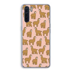 CaseCompany Alpacas: Oppo A91 Transparant Hoesje