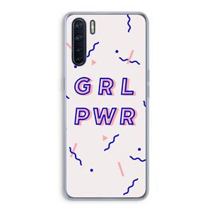 CaseCompany GRL PWR: Oppo A91 Transparant Hoesje