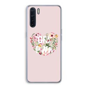 CaseCompany GRL PWR Flower: Oppo A91 Transparant Hoesje