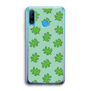 CaseCompany Groene blaadjes: Huawei P30 Lite Transparant Hoesje