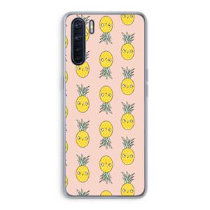 CaseCompany Ananas: Oppo A91 Transparant Hoesje
