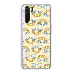 CaseCompany Regenboog: Oppo A91 Transparant Hoesje
