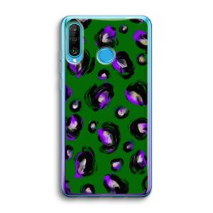 CaseCompany Green Cheetah: Huawei P30 Lite Transparant Hoesje