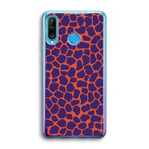 CaseCompany Purple Giraffe: Huawei P30 Lite Transparant Hoesje